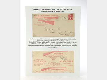 Vintage collectible envelope from the Browning Brothers Co.
