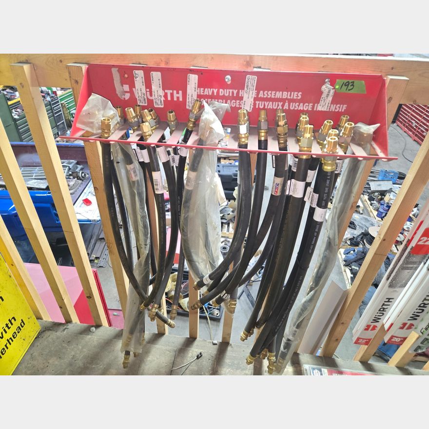 Whitmer Hose Racks Wurth Hose Storage Rack with (29) Ready Made Hoses [26EN05001-193 ...