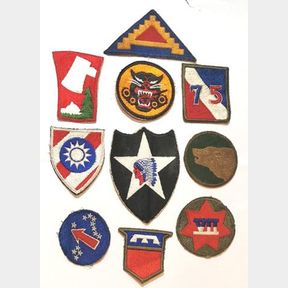 WW2.USA Army Sleeve Patches Lot of 10