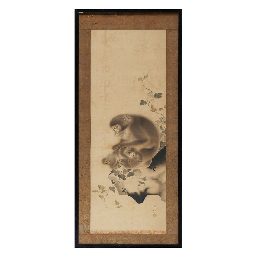 MORI SOSEN Japanese Monkey Painting