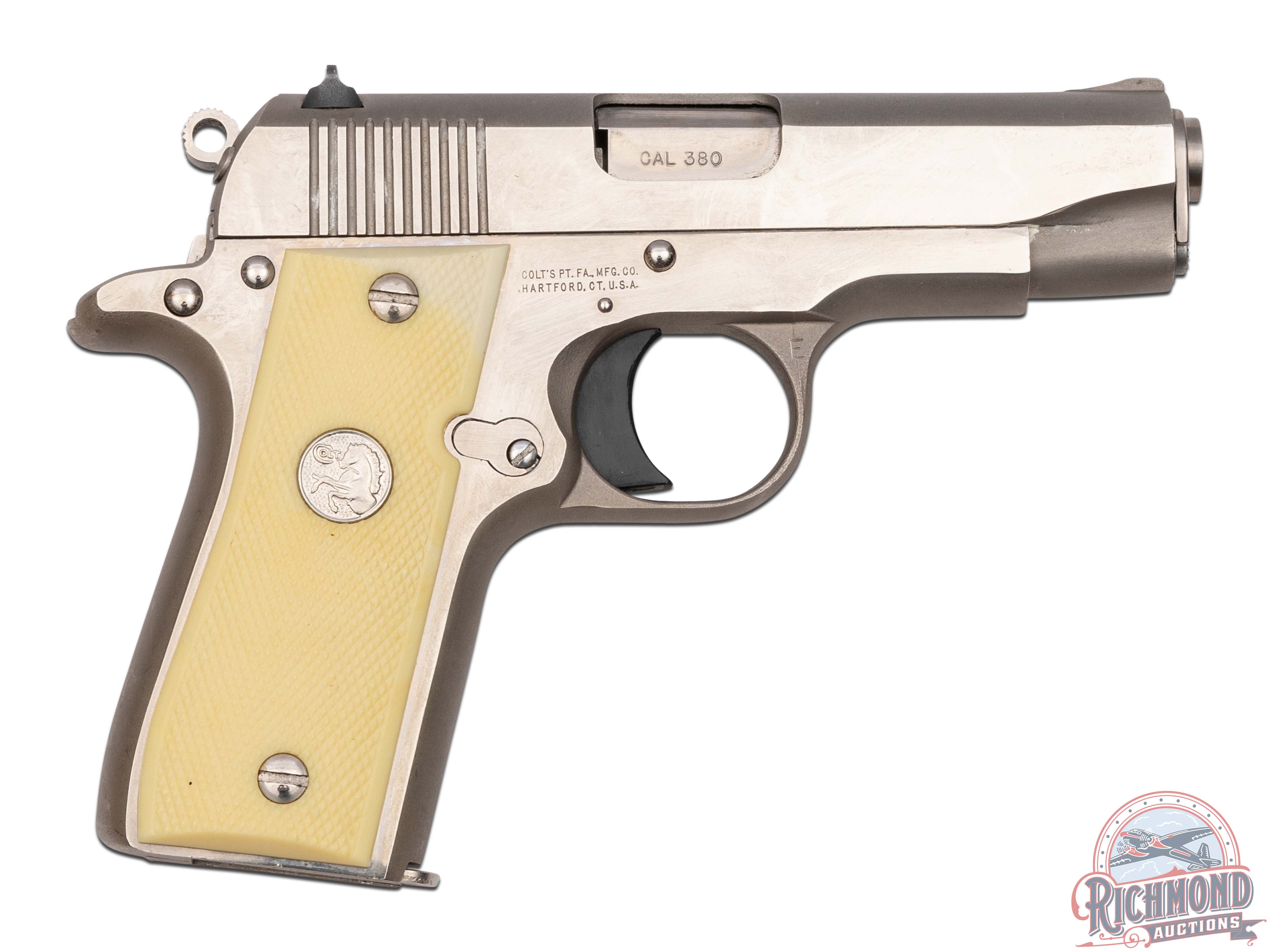 Colt Government Model .380 ACP MK / IV Series 80 B Nickel Finish