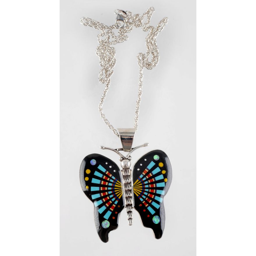 NATIVE AMERICAN STYLE MOSAIC NECKLACE