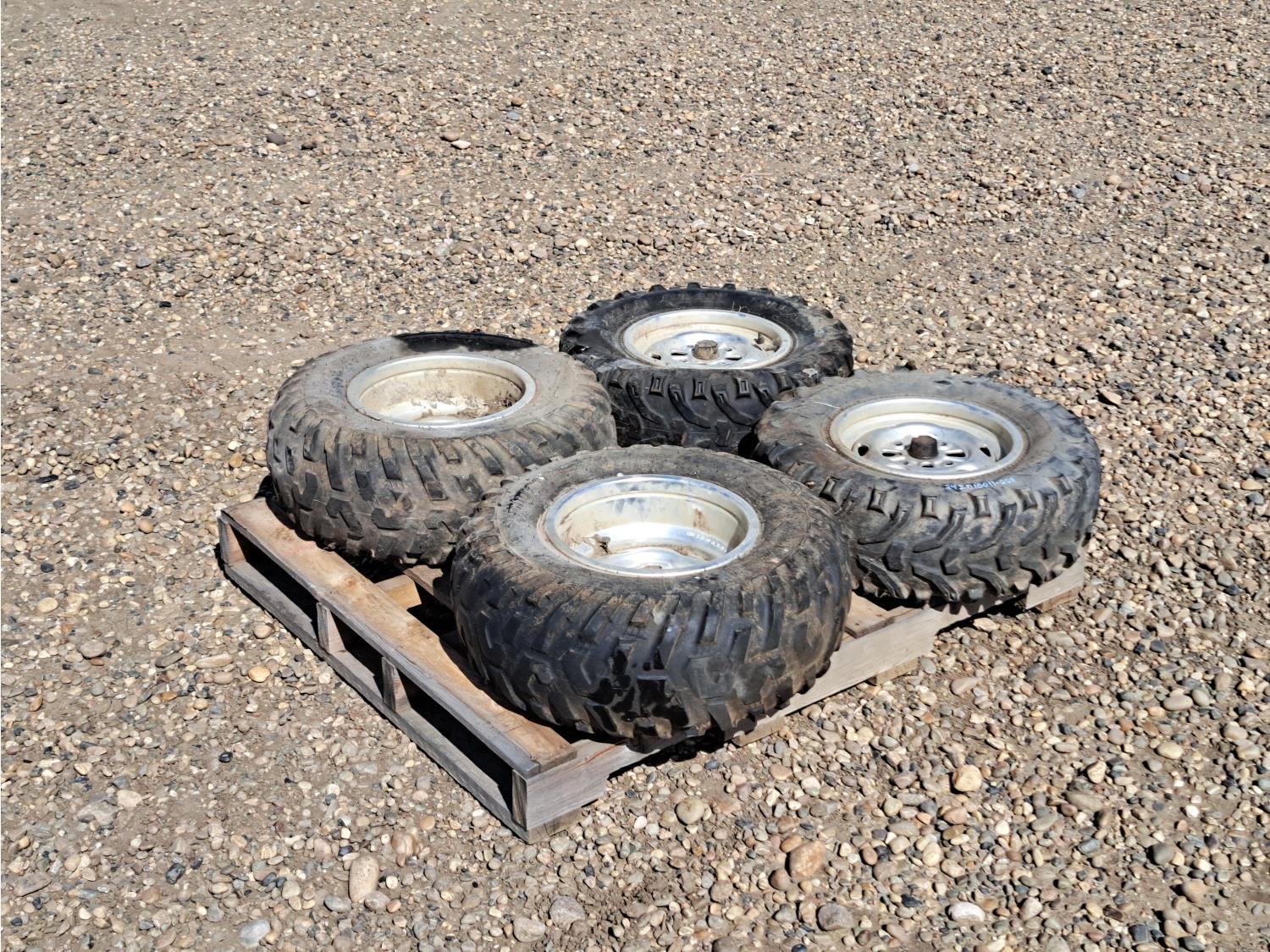 (4) ATV Tires with Original Honda Rims [24ID10011-008] | Team Auctions
