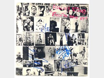 Rolling Stones In-Person Group Signed "Exile on Main St." Album (5 Sigs) (BAS)