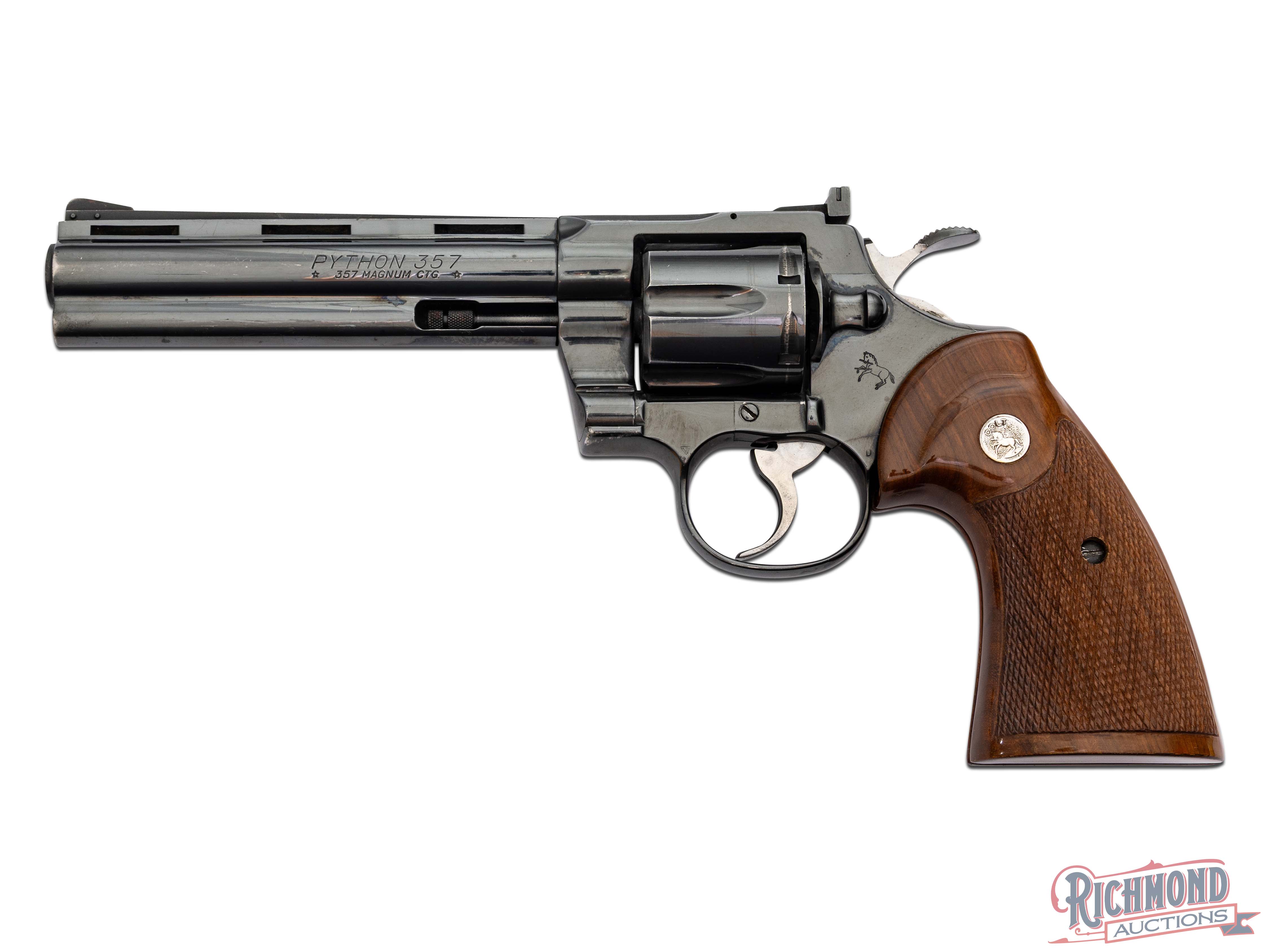 1979 Colt Python .357 Magnum Double Action Revolver 6" Blued | Richmond ...