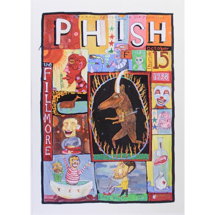1998 Phish The Fillmore Poster Excellent 79