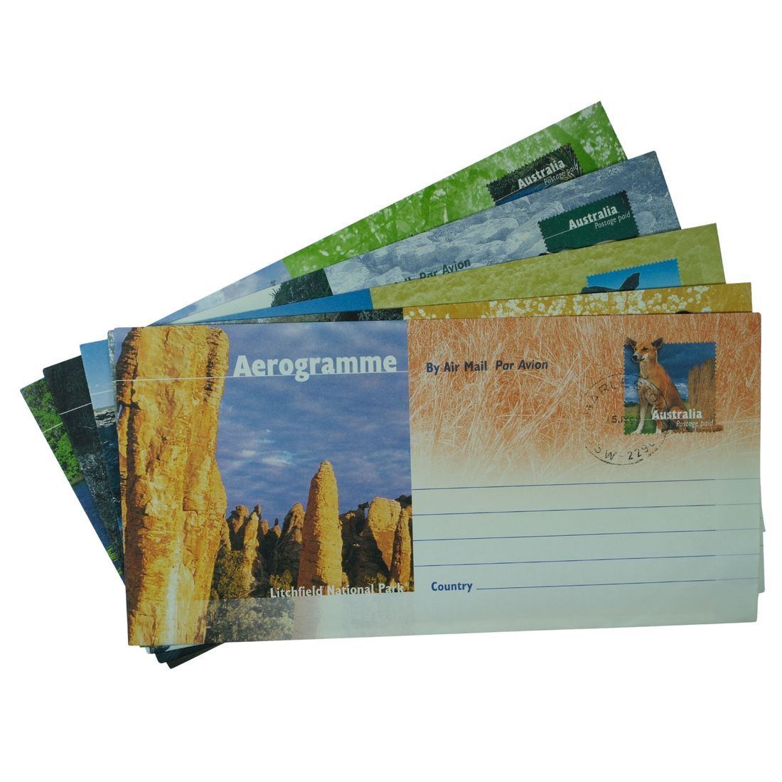 Australia 1999 Aerogramme' First Day Covers, Mint as Issued (5 different)