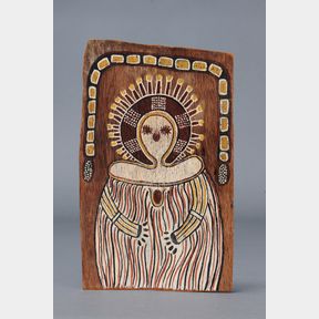 WANDJINA BARK PAINTING, ARTIST UNKNOWN, AUSTRALIA