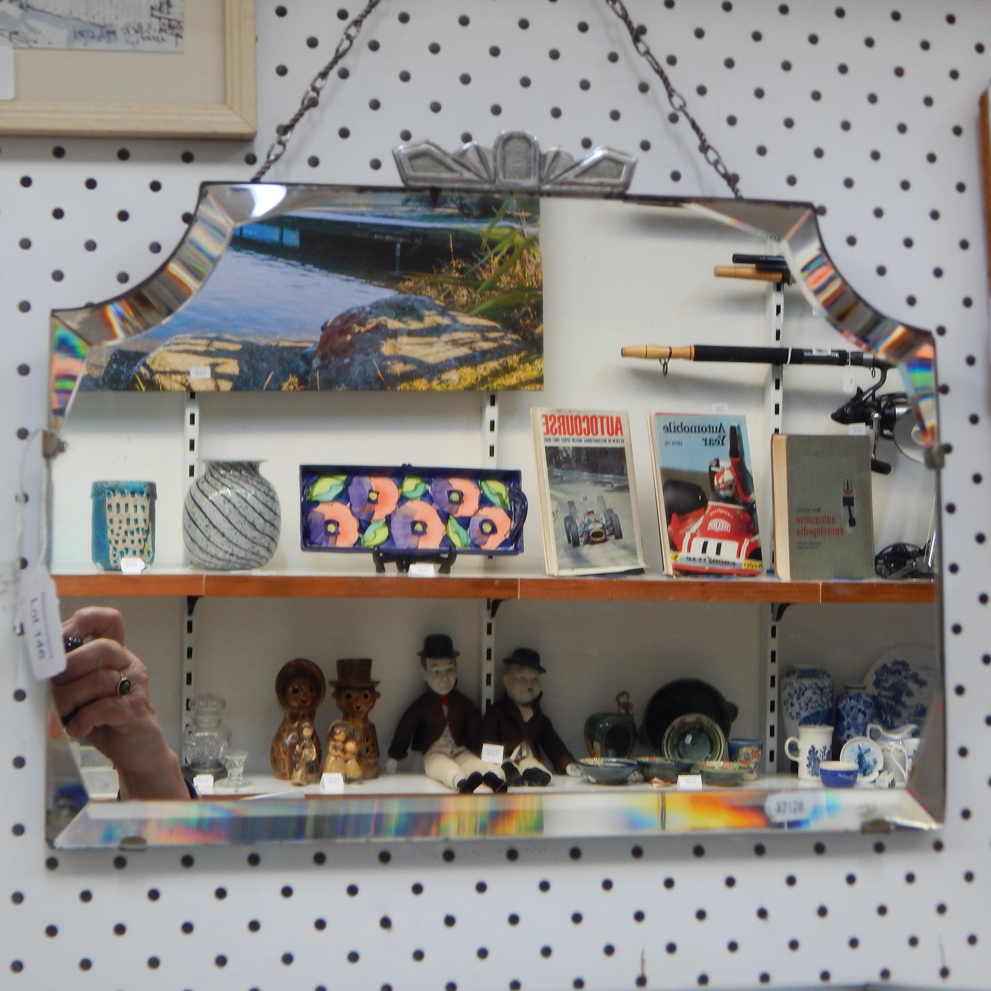 c1930 Handbag Style Art Deco Mirror — NZ auction result