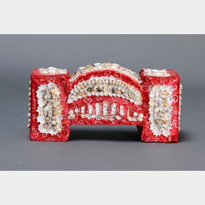 RARE IMPORTANT ROSE TIMBERY (1931 - 2023) SHELLWORK SYDNEY HARBOUR BRIDGE, LA PEROUSE, SYDNEY