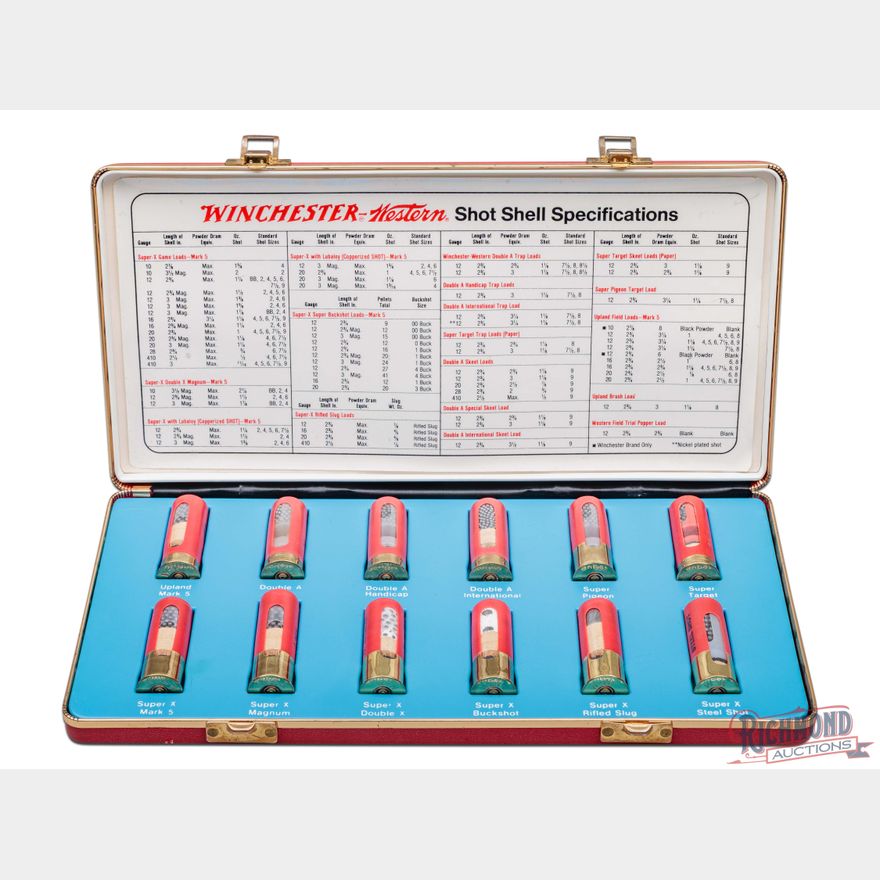 Shell Sample Kit Complete Winchester Western Shot Shell Salesman Sample Kit | Richmond ...