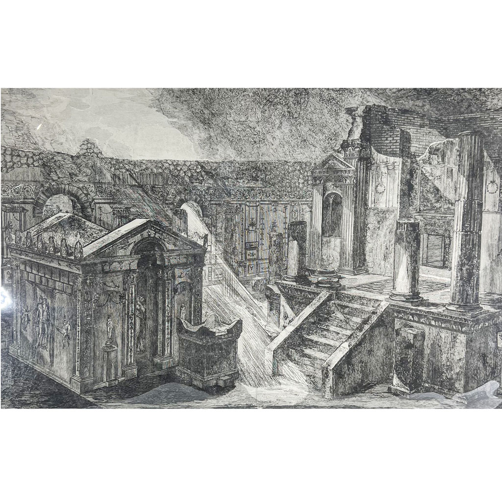 Francesco PIRANESI Temple of Isis Etching Roland Auctions