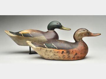 Pair of mallards, Mason Decoy Factory, Detroit, Michigan