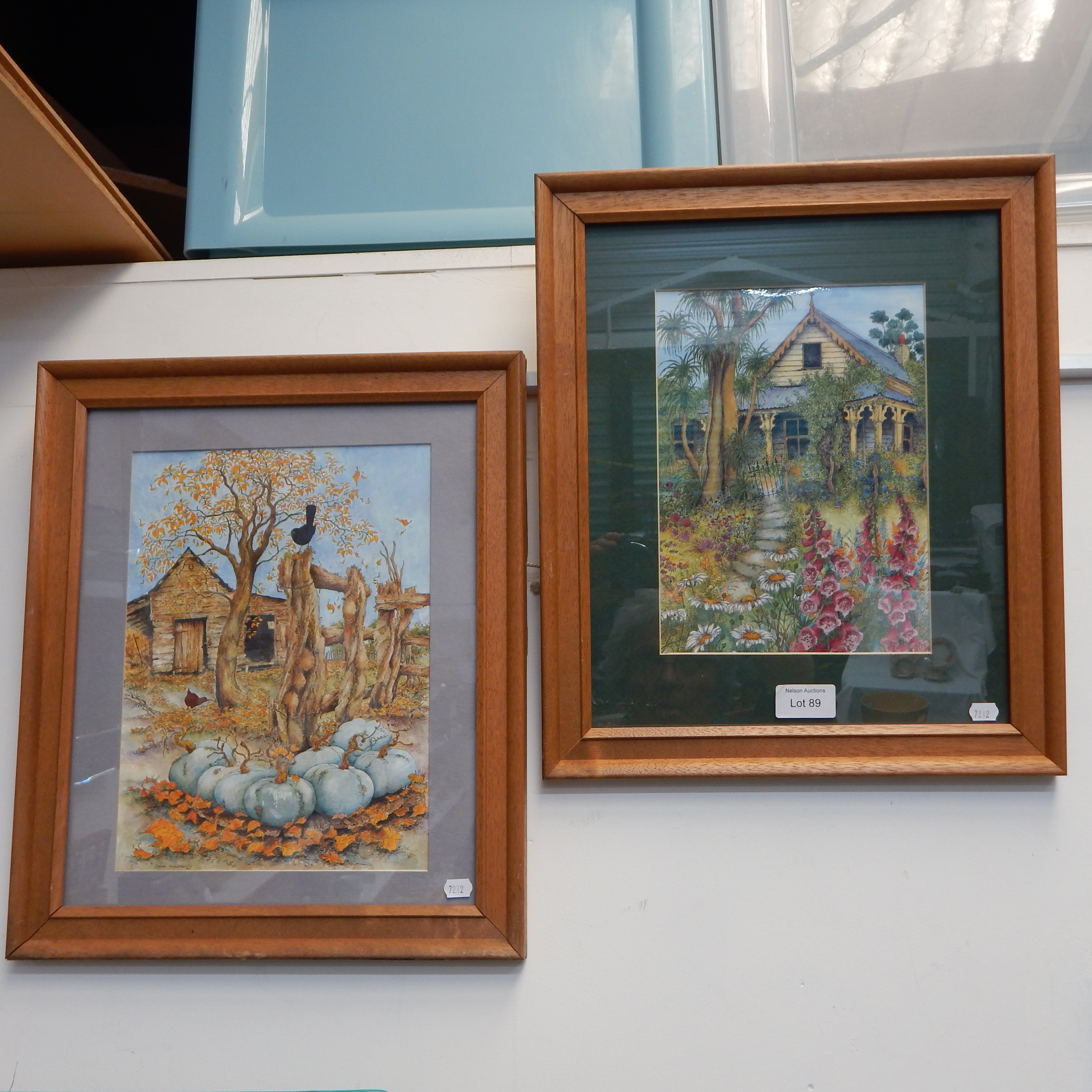 2 x Sara Macready Season Prints - Framed — sold at auction in New Zealand for $30