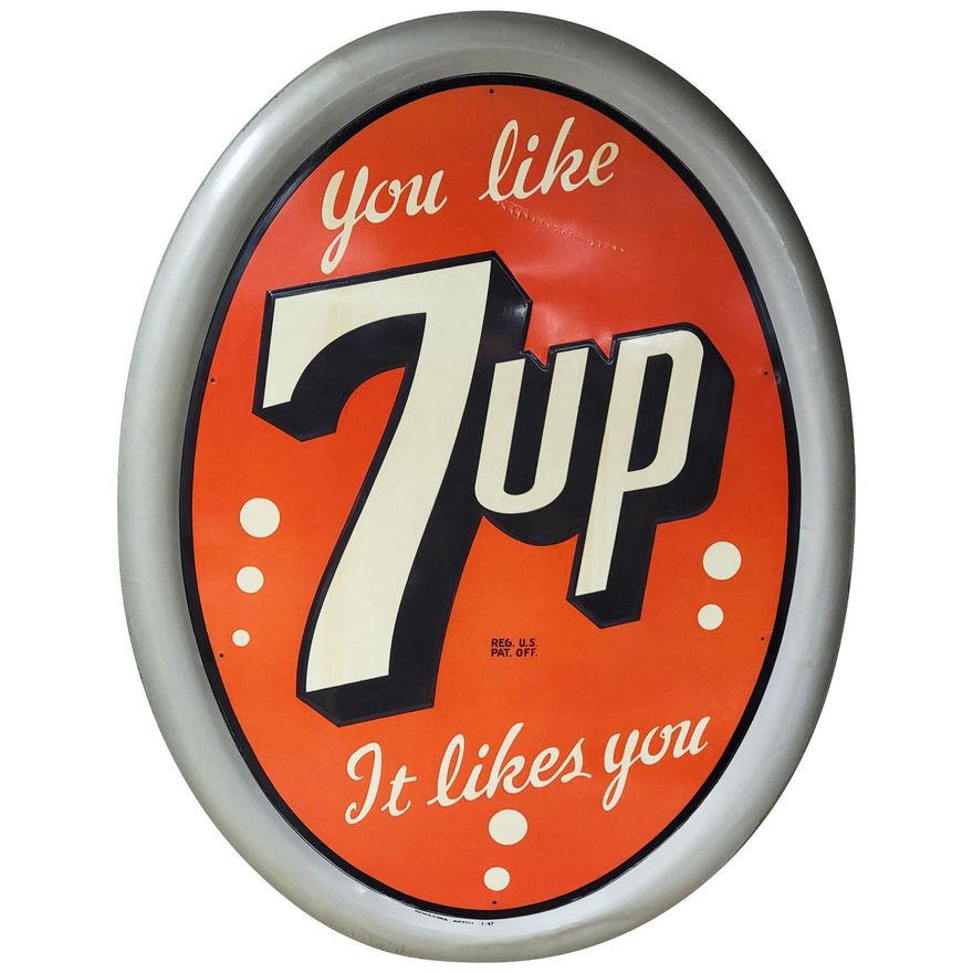 You Like 7up It Likes You Metal Sign (TAC)