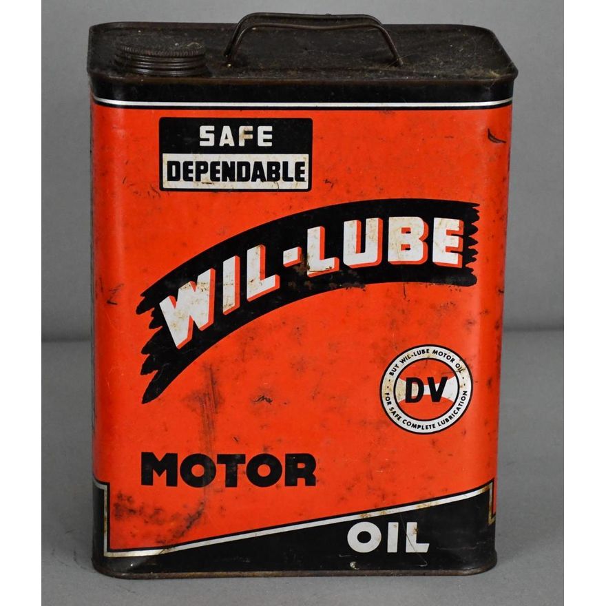 Wil-Lube Motor Oil Two-Gallon Metal Can