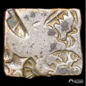Imperio Maurya. Karshapana. 224-215 a. C. (Samprati).