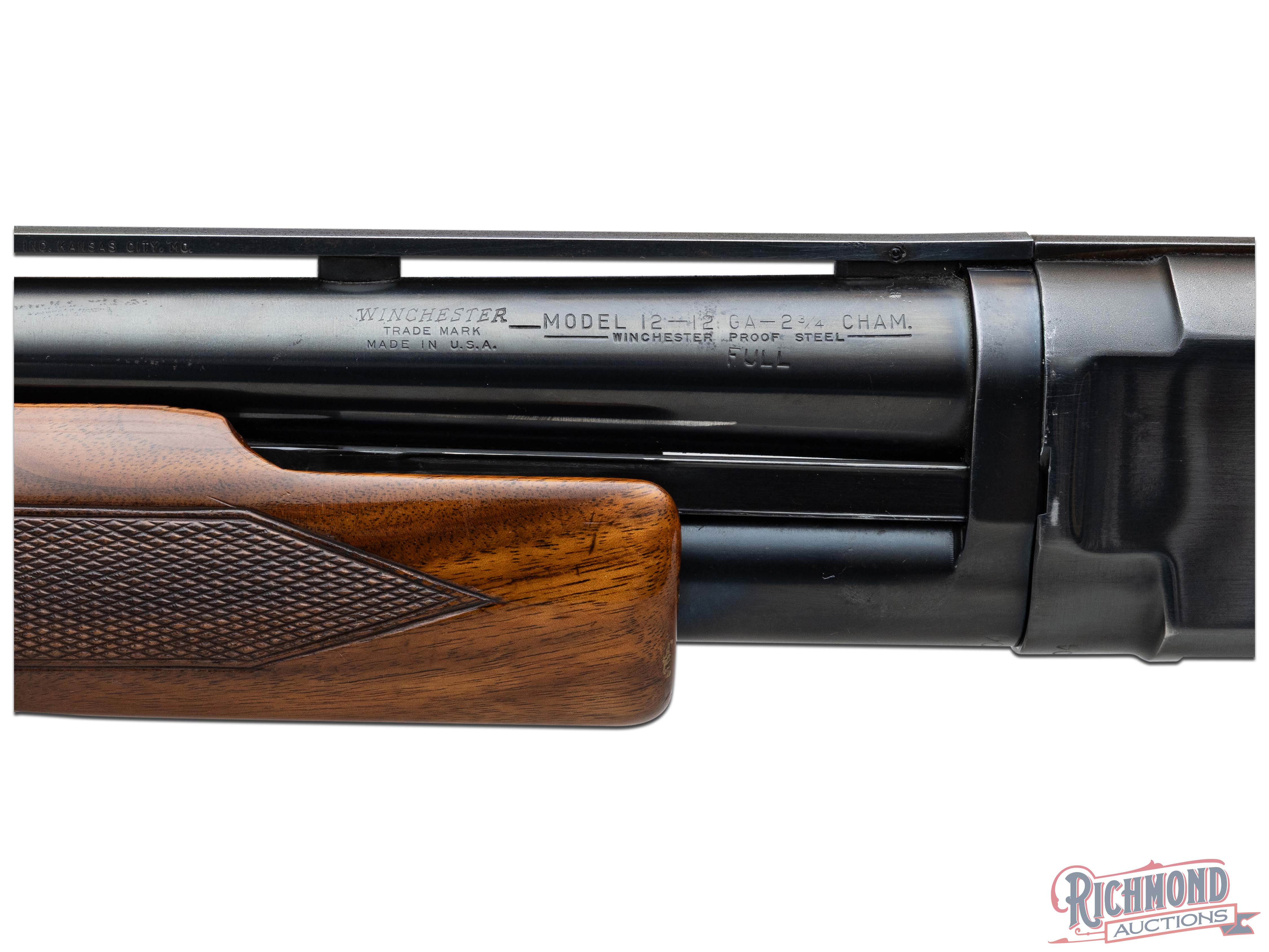 Pre-64 Winchester Model 12 Trap Style Pump Shotgun with Ventilated Rib ...