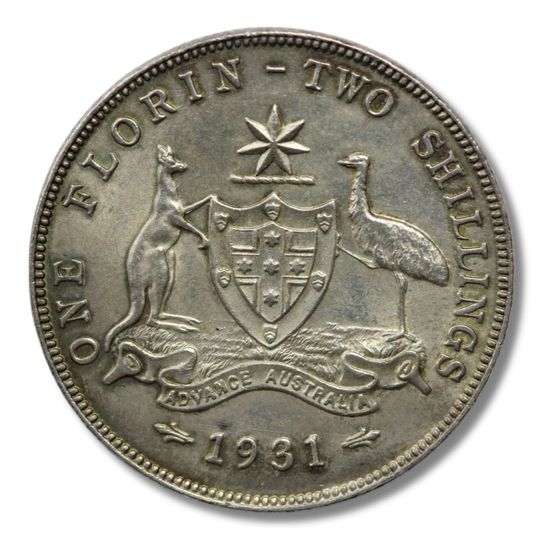 Australia 1931 Florin, near Gem