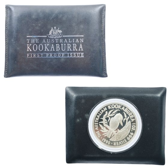 Australia 1990 'Kookaburra' Silver (999) Proof $5, FDC