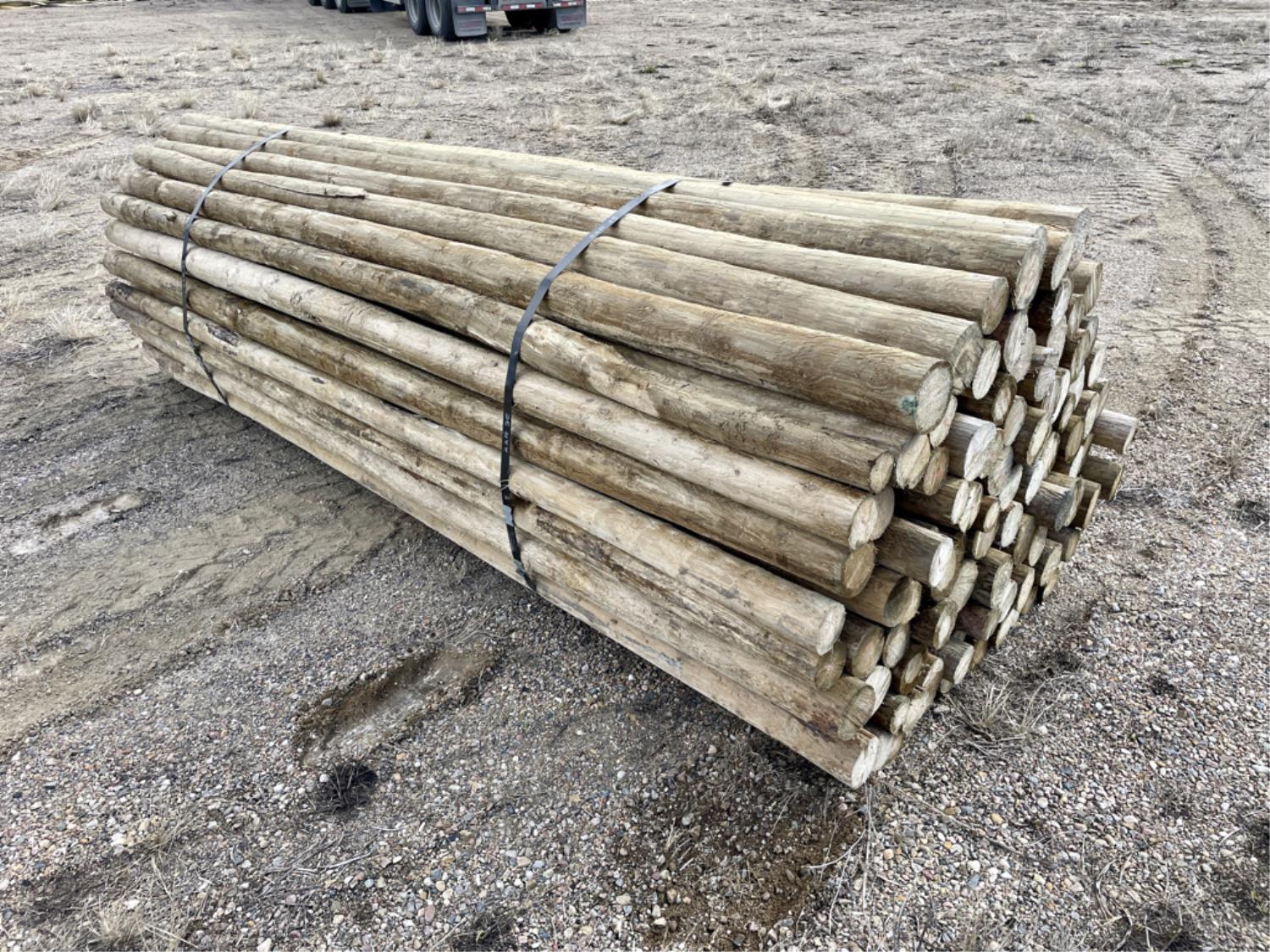 Jump Rails Treated T3412R (100) 3-4 Inch X 12 Ft Treated Blunt Rails (Unused) [24KI03998 ...