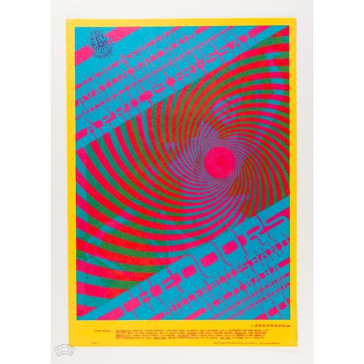 1967 FD-57 The Doors Miller Blues Band Avalon Ballroom RP2 Poster Near Mint 89