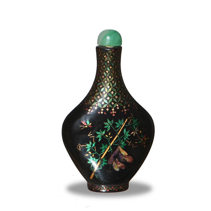 Chinese Lacquer Snuff Bottle, 18-19th Century