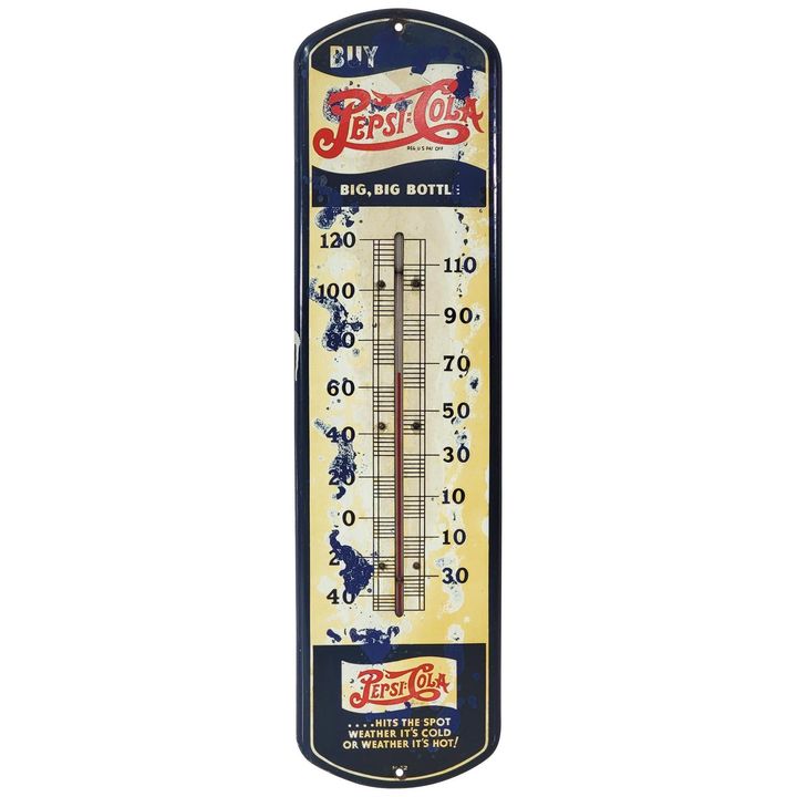 Buy Pepsi:Cola Big, Big Bottle Metal Thermometer (TAC)