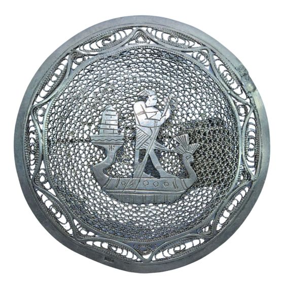 Egyptian-style Sterling (925) Silver Brooch
