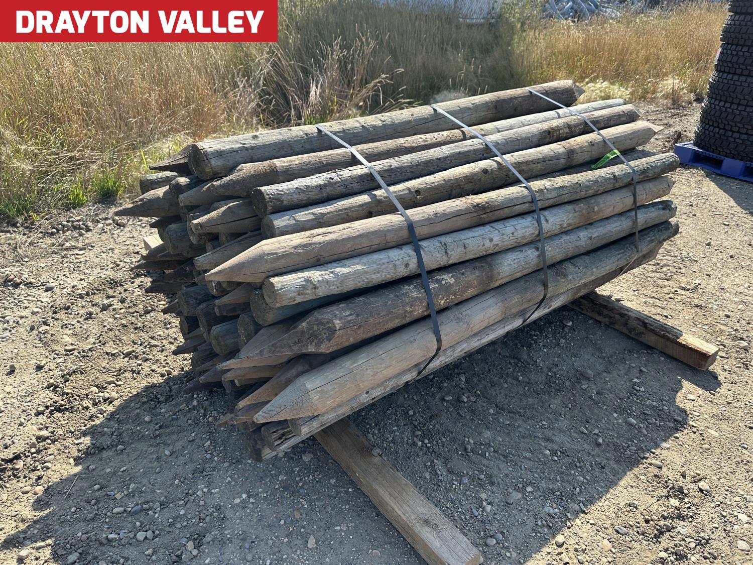 (81±) 3-4 Inch X 7 Ft Used Wooden Fence Posts [25ID05002-001] | Team ...