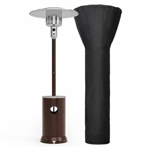PamaPic - 48000 BTU Bronze Propane Patio Heater with Cover