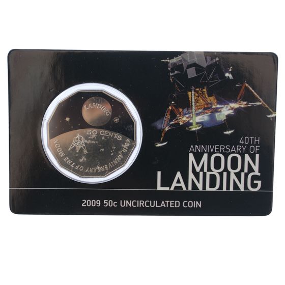 Australia 2009 'Moon Landing' 50c and 'Mintmaster' Al/Br $1, Unc