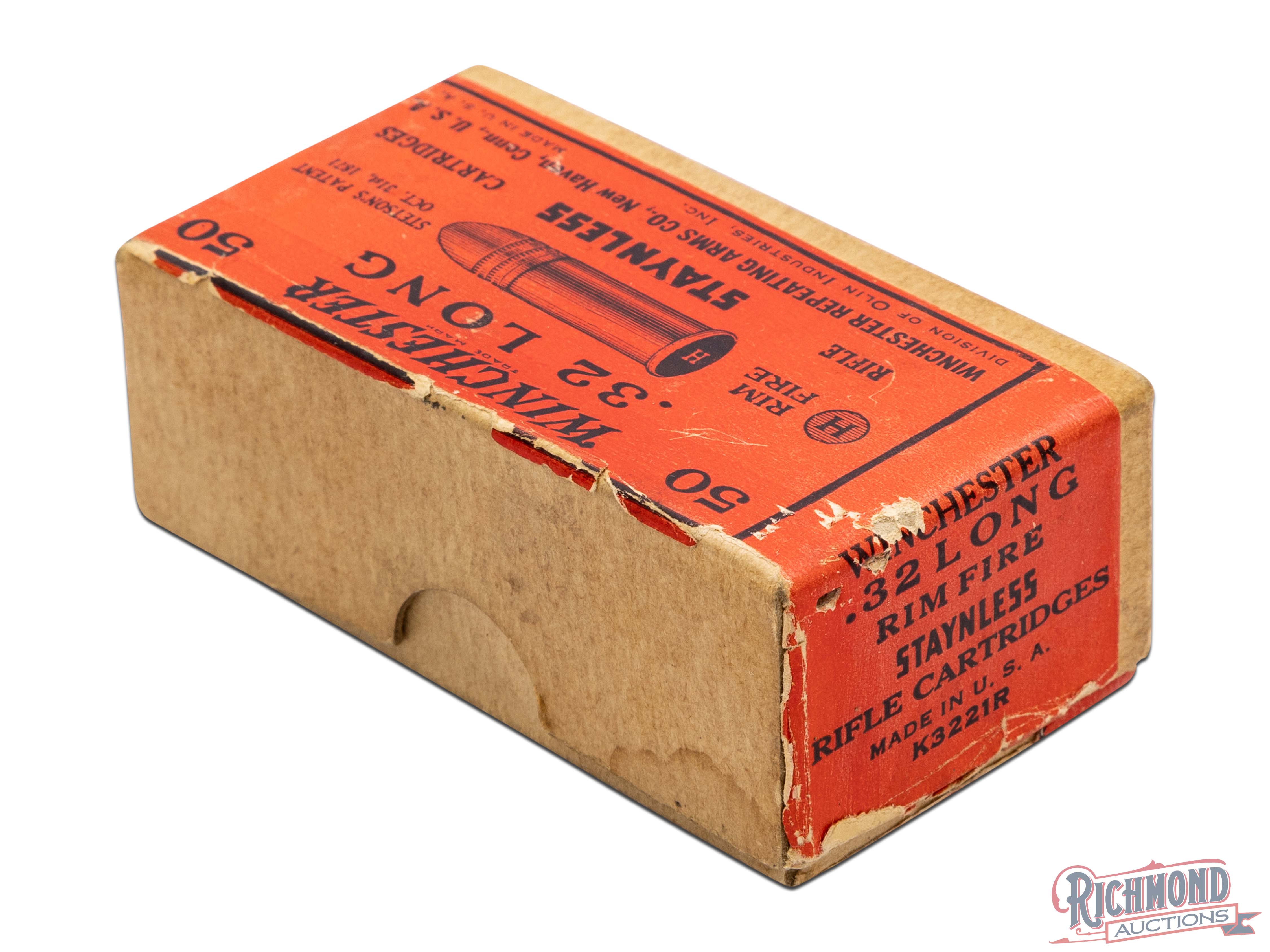 Partial Box Of Winchester .32 Long Staynless Rimfire Cartridges ...