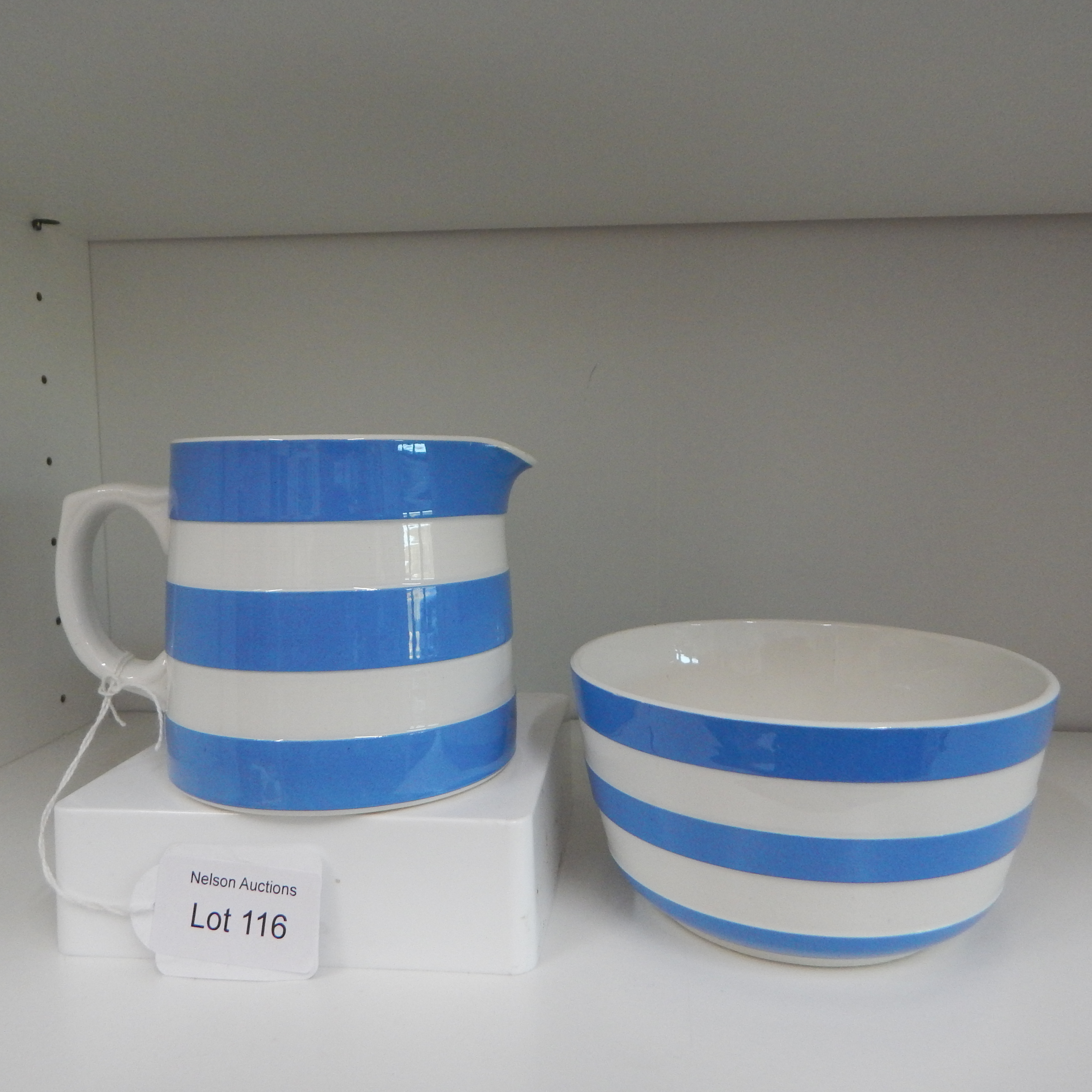 TG Green & Co Cornish Ware Jug & Sugar Bowl — sold at auction in New Zealand for $45