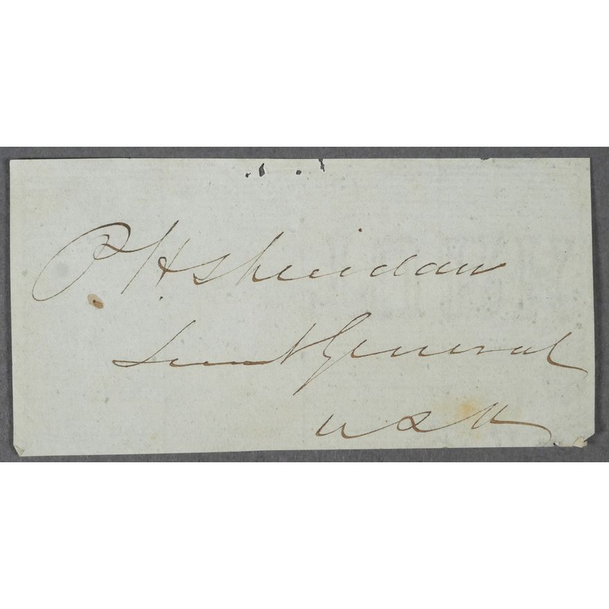 CIVIL WAR General Philip Sheridan, Signed Paper