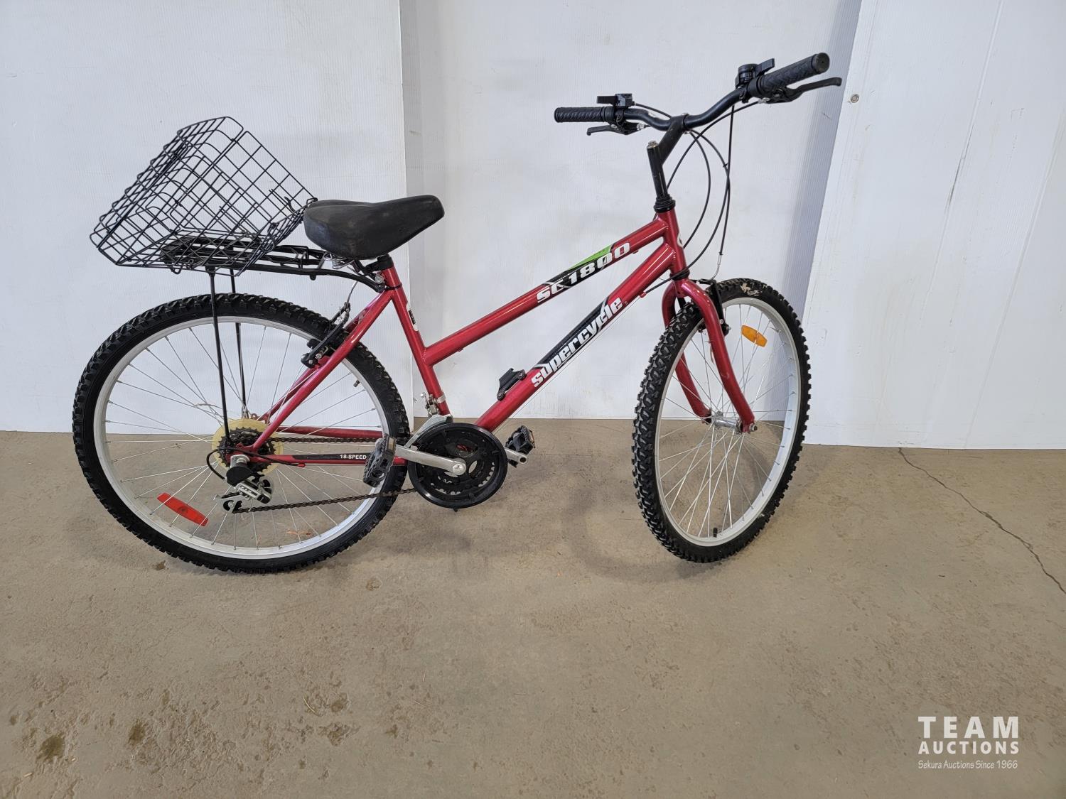 Supercycle SC1800 18 Speed Bike with Basket [23JB10022-009] | Team Auctions