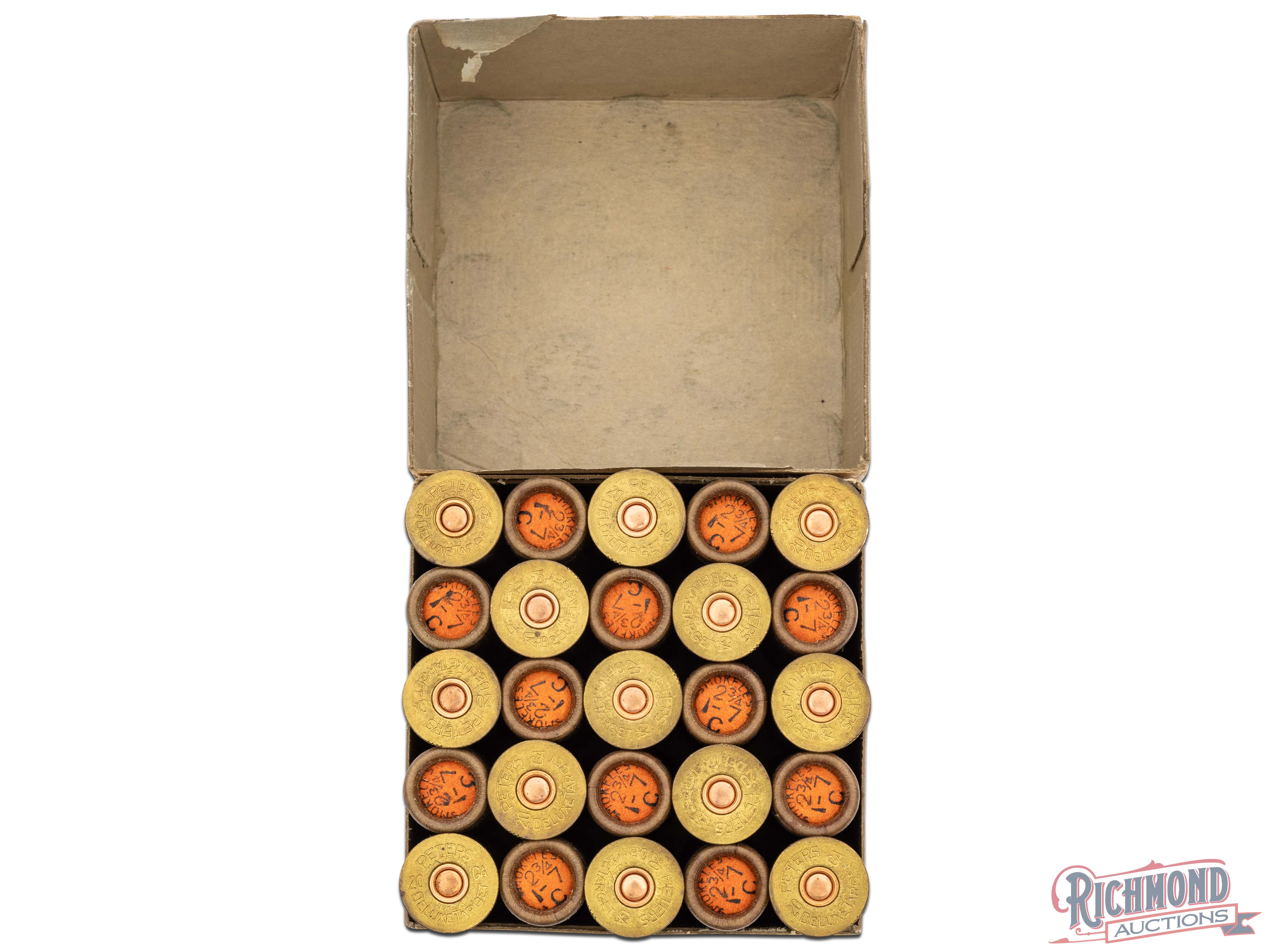 Rustless Lable Full Box Of Peters 20 Gauge 3 Inch Deluxe Target Rustless Loaded Paper ...