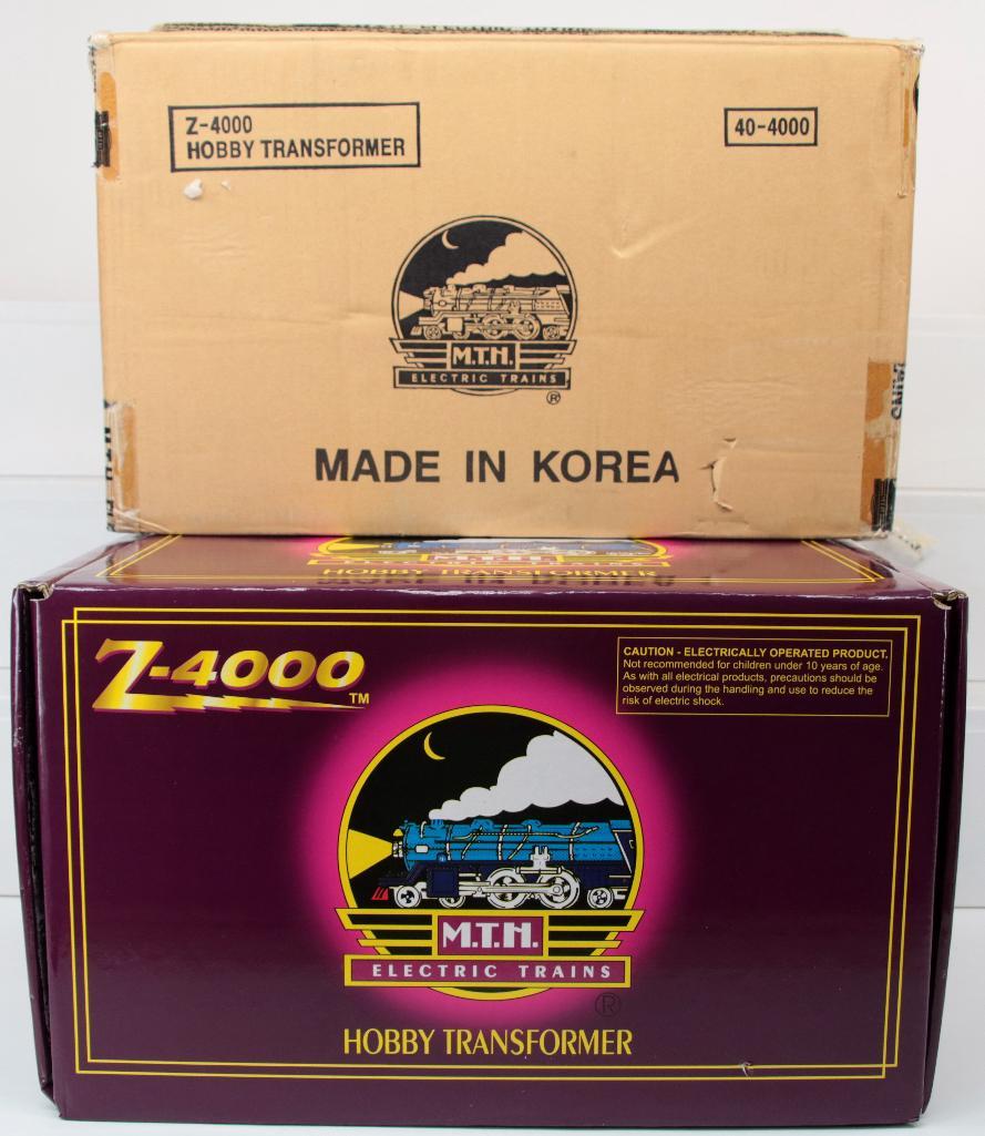 MTH Z4000 Transformer Boxed Harris Toy Train Auctions