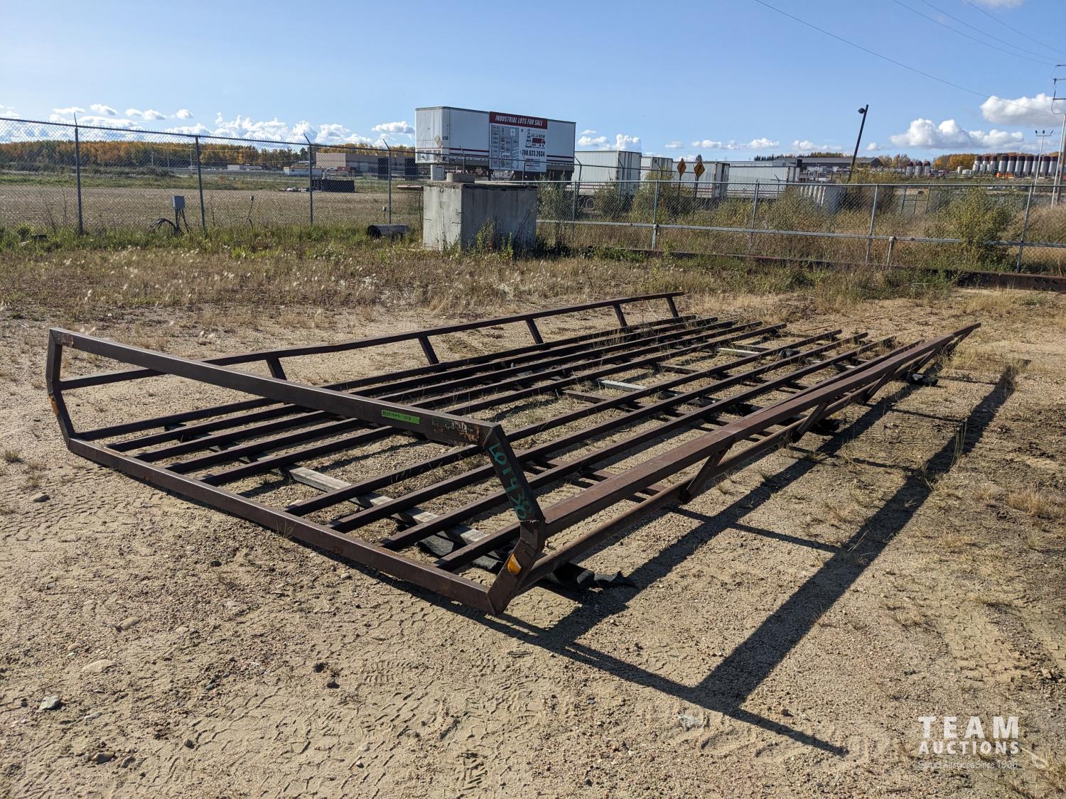 Custom Built 24 Ft Bale Rack [23JE18008-018] | Team Auctions