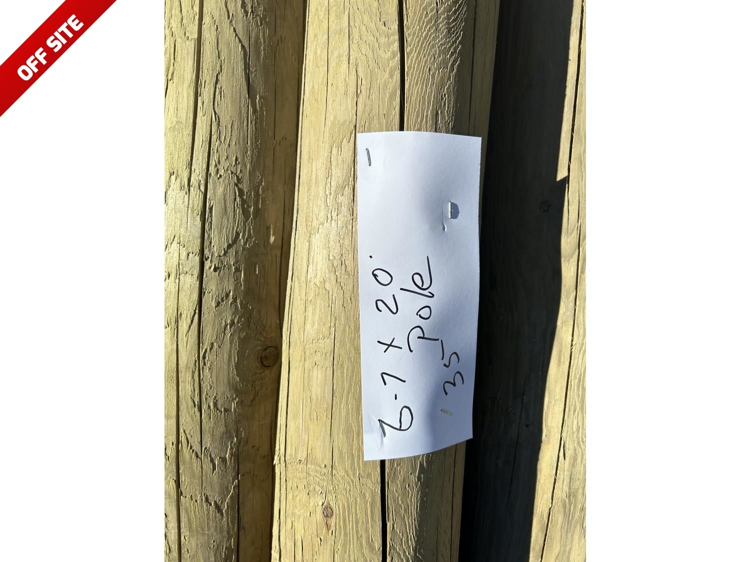(35) 6-7 Inch X 20 Ft Treated Blunt Poles (Unused) [24FN03998-019 ...