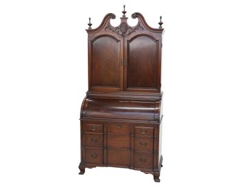 Vintage Skandia Furniture Company Mahogany Secretary/Bureau Bookcase