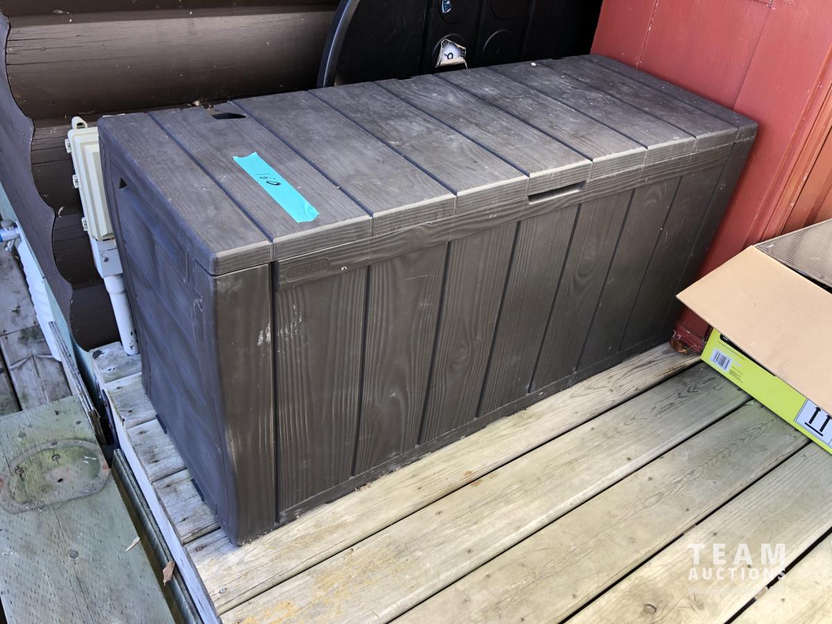 Dynamisches Design Medaillon Poly Deck Box - Wetterfeste Aufbewahrungsbox Für Terrasse & Garten