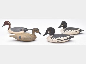 Four miniatures, Walter Bush, Pekin, Illinois.