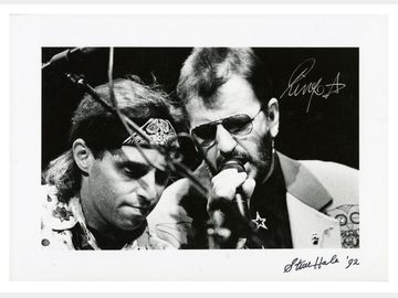 Ringo Starr Signed Liverpool Empire Photo with Steve Hale (Tracks COA)