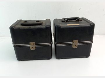 2x Storage boxes with 8-inch floppy disks