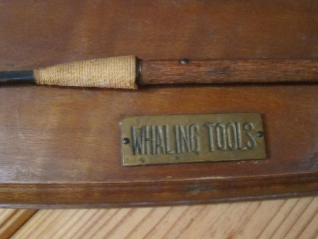Wood Whaling Harpoons Plaque The After Auction