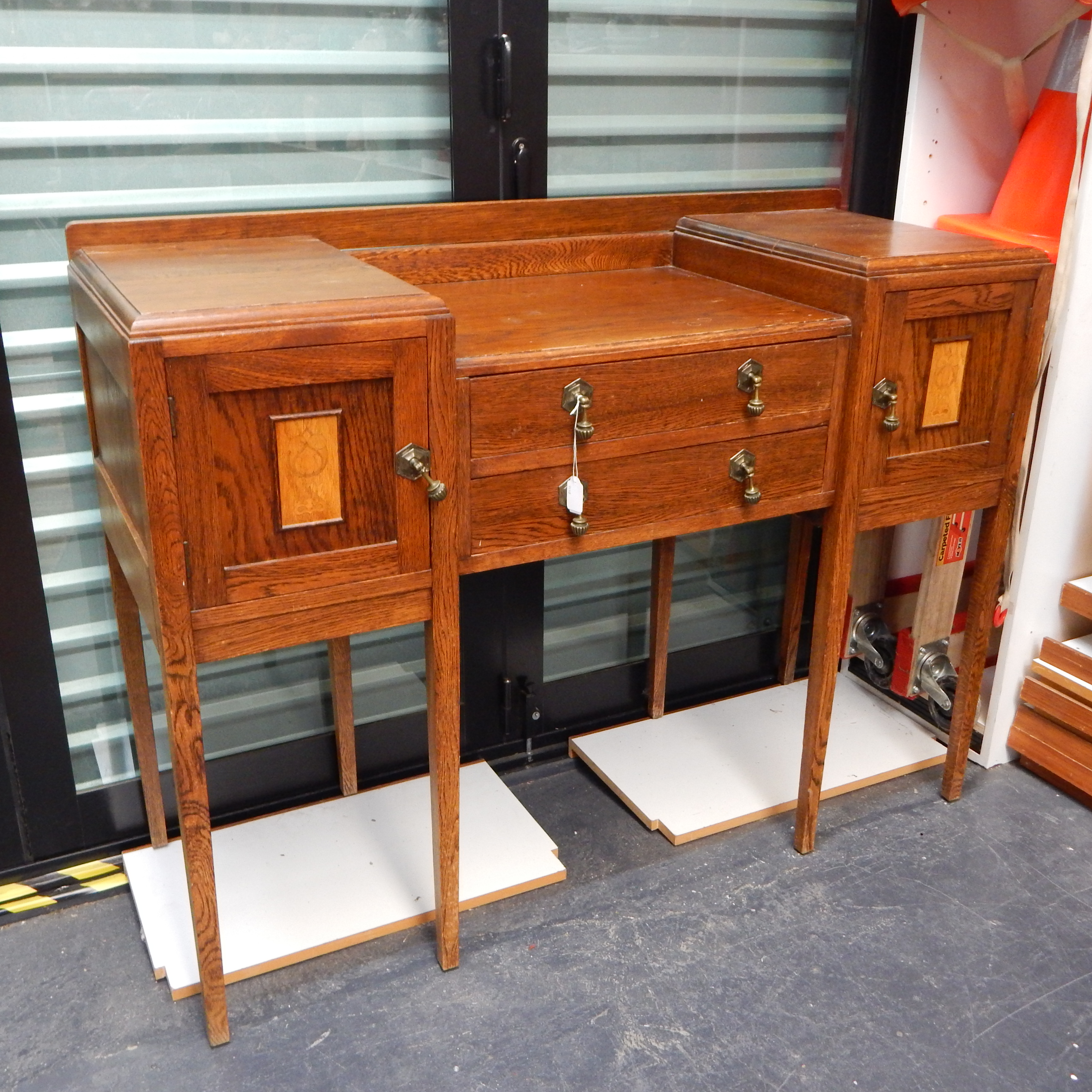 Antique Oak Sideboard / Buffet — sold at auction in New Zealand for $60