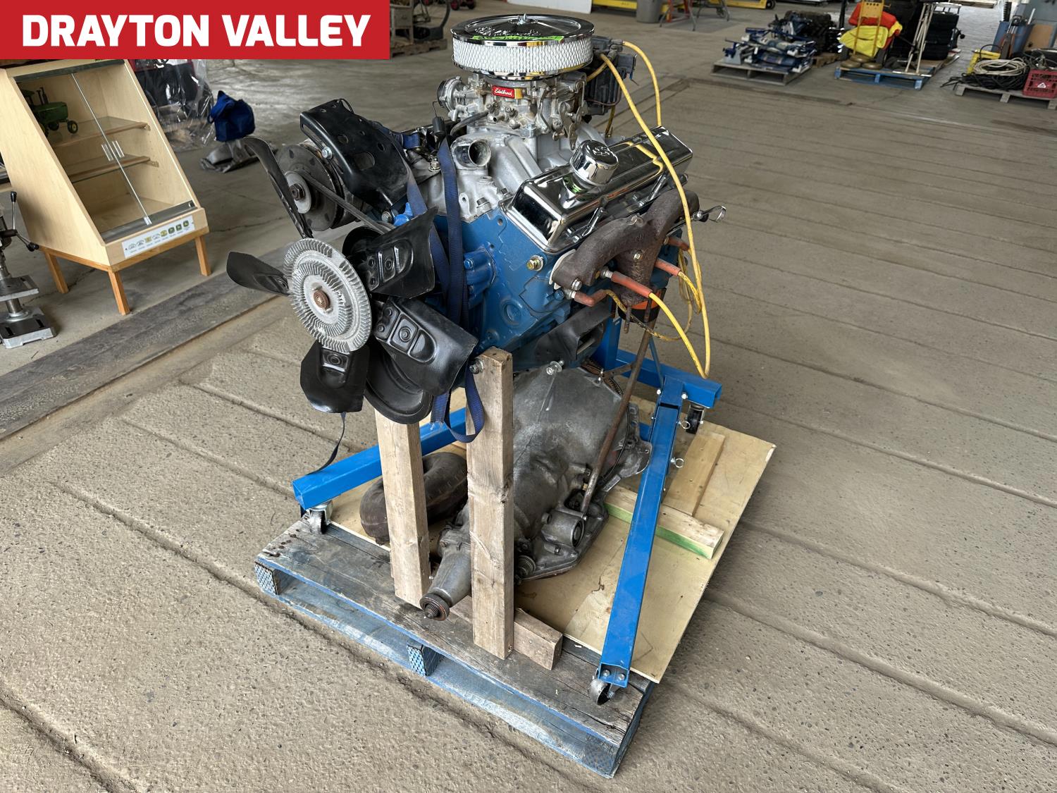 Rebuilt 305 Chevrolet Engine with Engine Stand, 350 Transmission ...