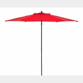 StyleWell - 7.5ft Steel Market Outdoor Patio Umbrella - Chili Red