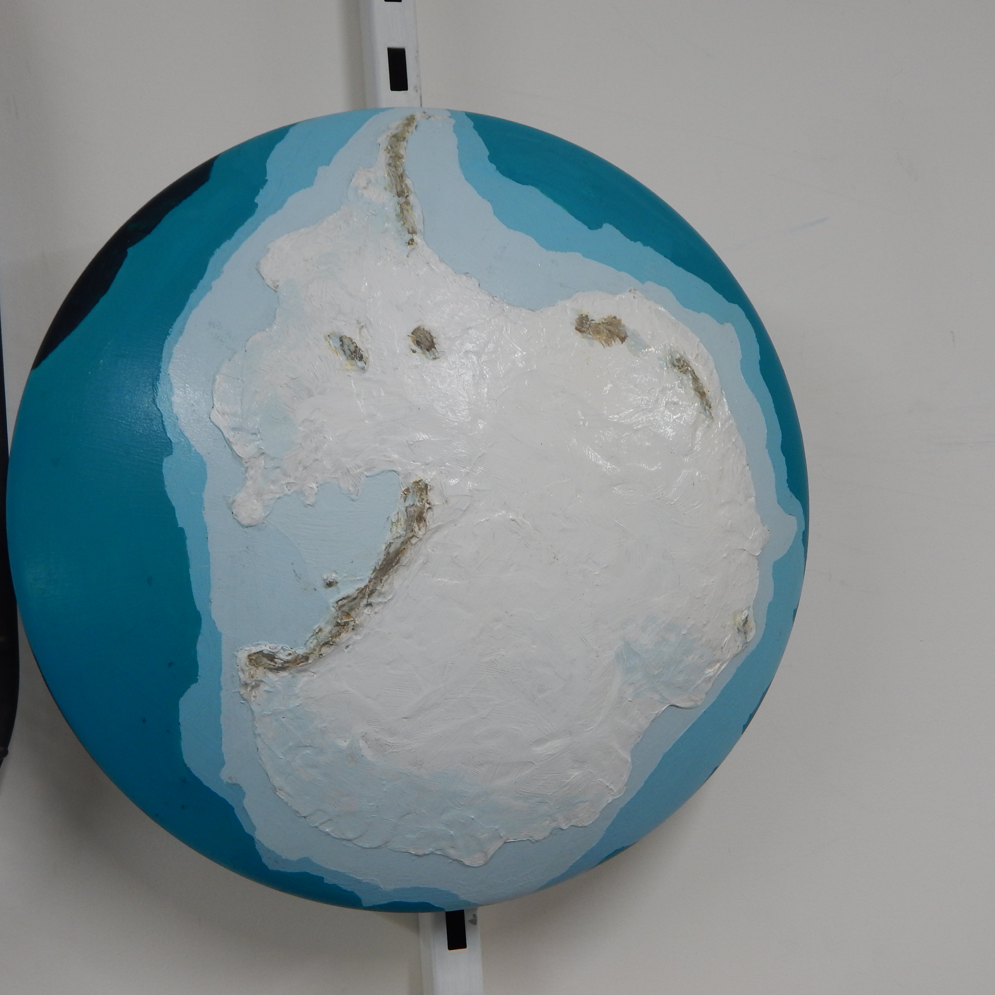 Antarctica - multi media map of continent - Round — NZ auction result